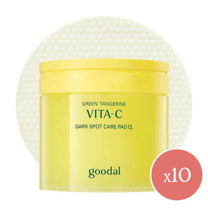 GOODAL Green Tangerine Vita C Toner Pads Alpha – Brightening Vita C Dark Spot Care Pad Alpha