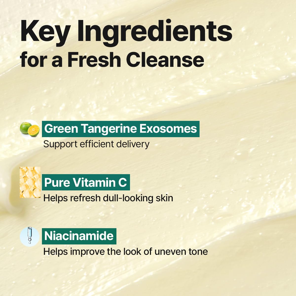 GOODAL Green Tangerine Vitamin C Deep Cleansing Foam – Brightening Cleanser with Niacinamide & Panthenol