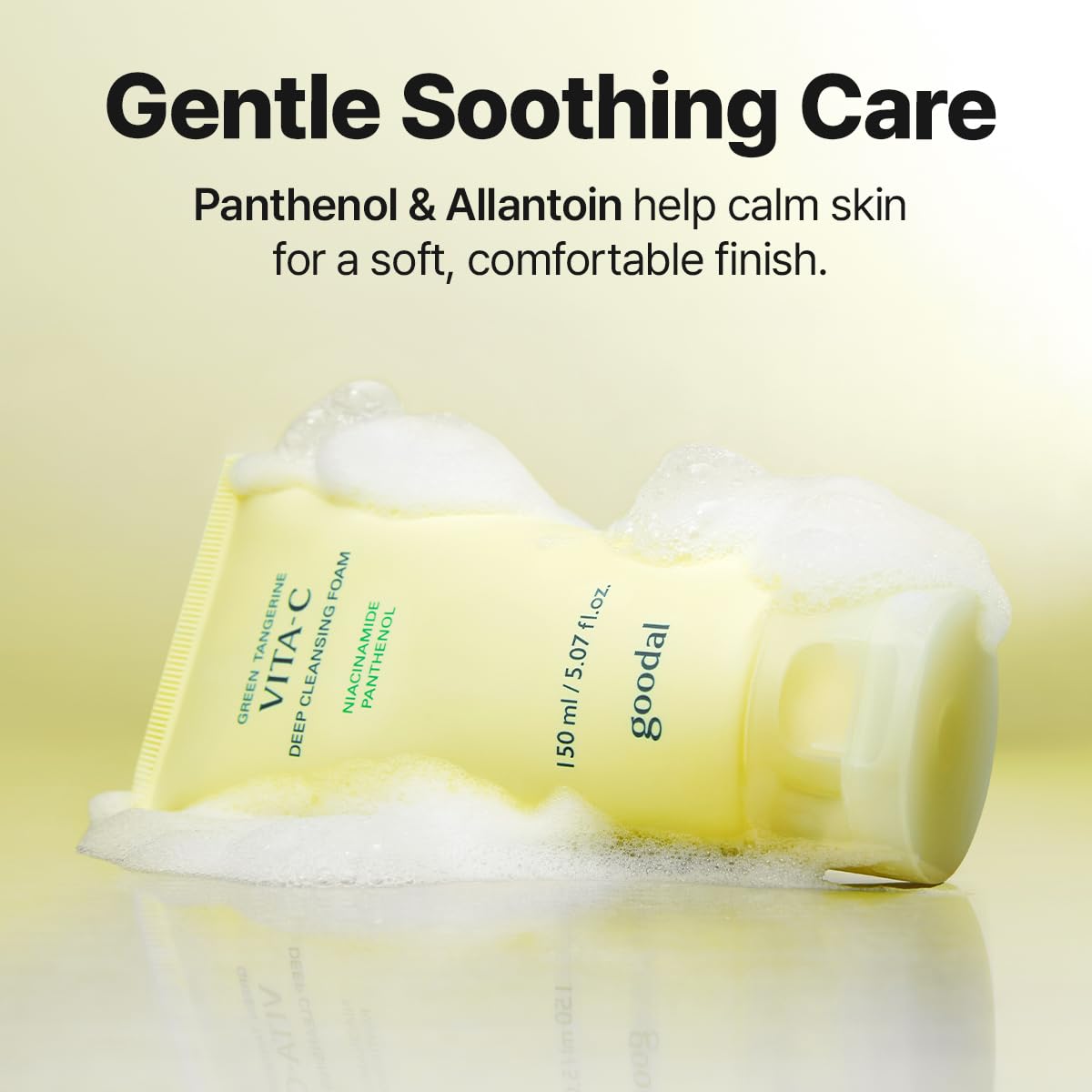 GOODAL Green Tangerine Vitamin C Deep Cleansing Foam – Brightening Cleanser with Niacinamide & Panthenol