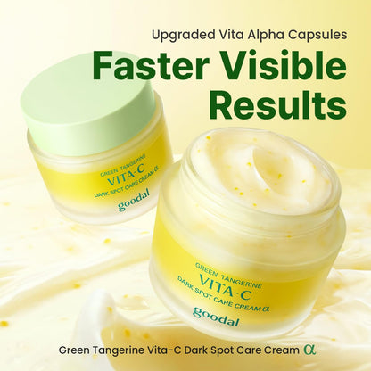 GOODAL Green Tangerine Vitamin C Cream Alpha – Brightening Moisturizer for Dark Spots