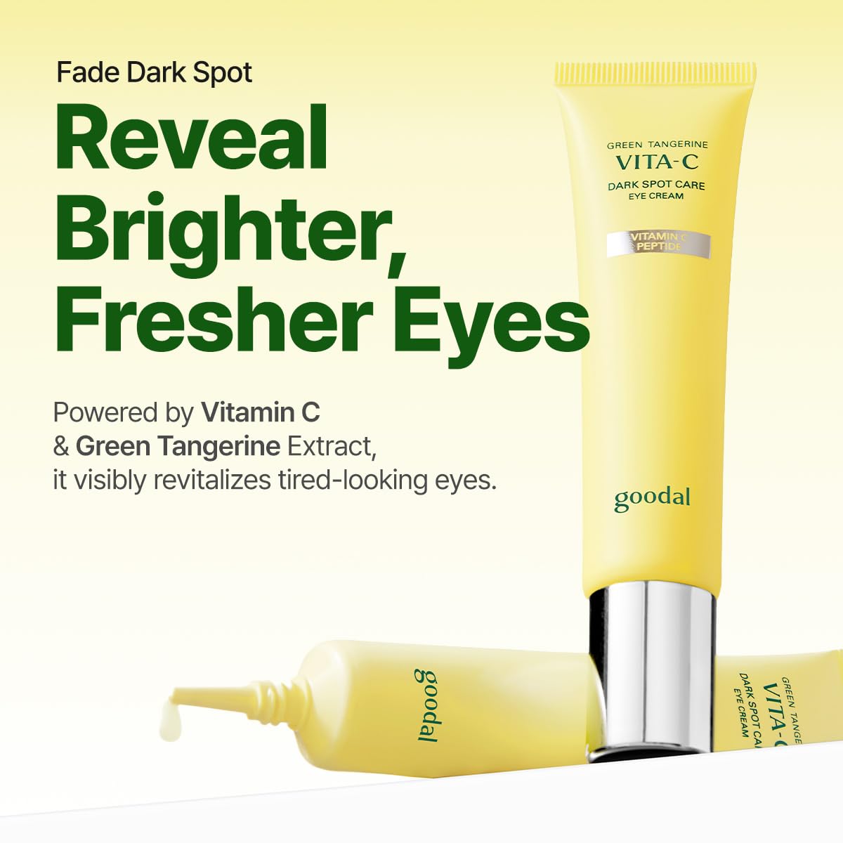 GOODAL Green Tangerine Vita C Dark Circle Eye Cream – Brightening Eye Cream with peptides