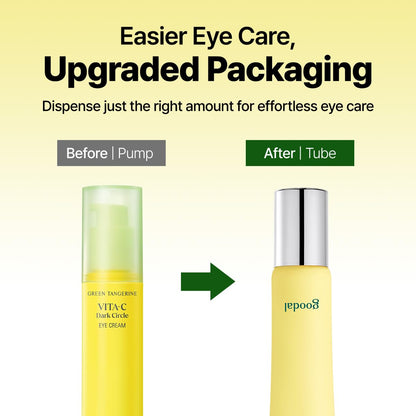 GOODAL Green Tangerine Vita C Dark Circle Eye Cream – Brightening Eye Cream with peptides