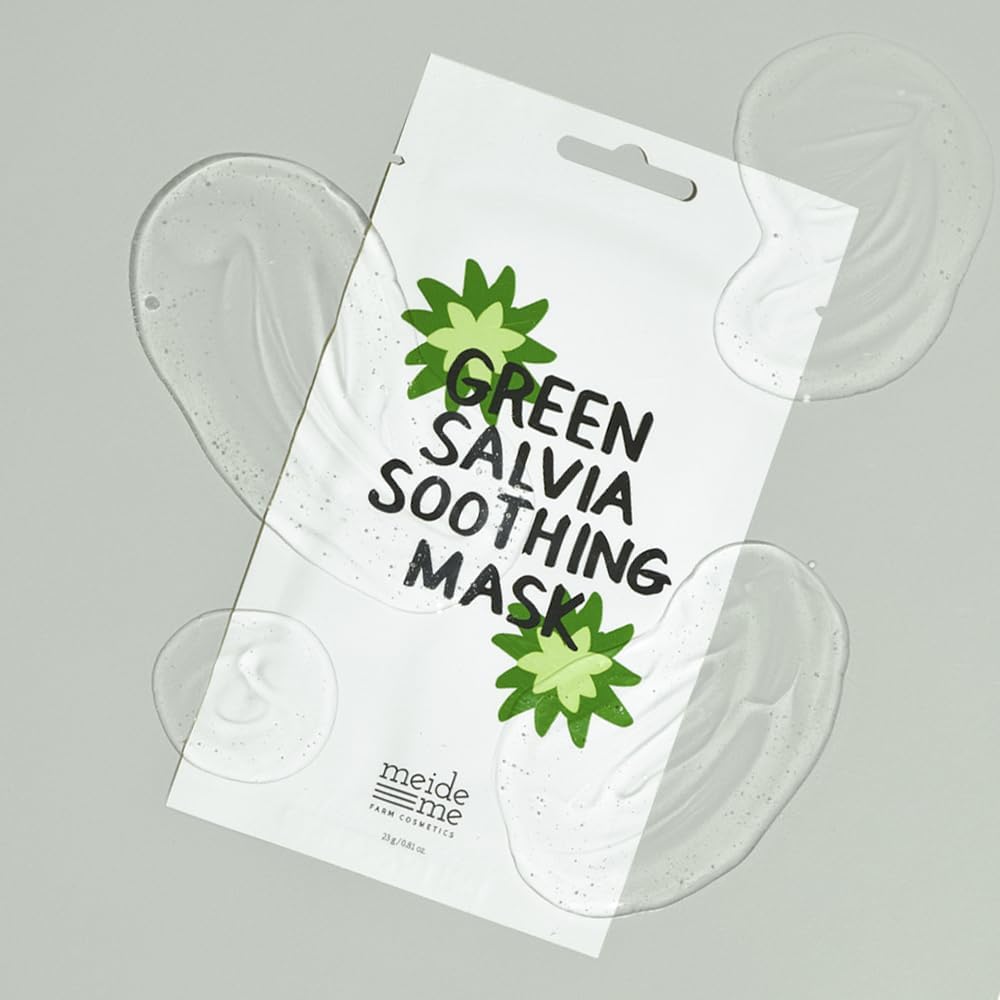 MEIDEME Green Salvia Soothing Mask Sheet 5pcs